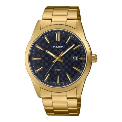 CASIO COLLECTION Mod. DATE GOLD - CARBON LOOK - BLACK MTP-VD03G-1AUDF